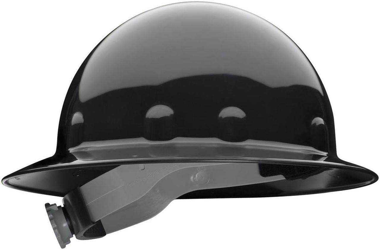 E1rw Full Brim Hard Hats, Ratchet, Supereight, Black