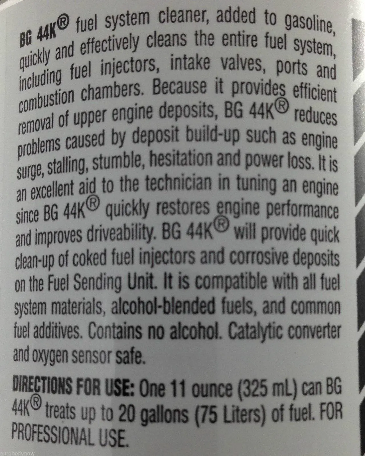Alt view image 3 of 4 - BG 44K Fuel System Cleaner Power Enhancer (QTY 12) 11oz cans