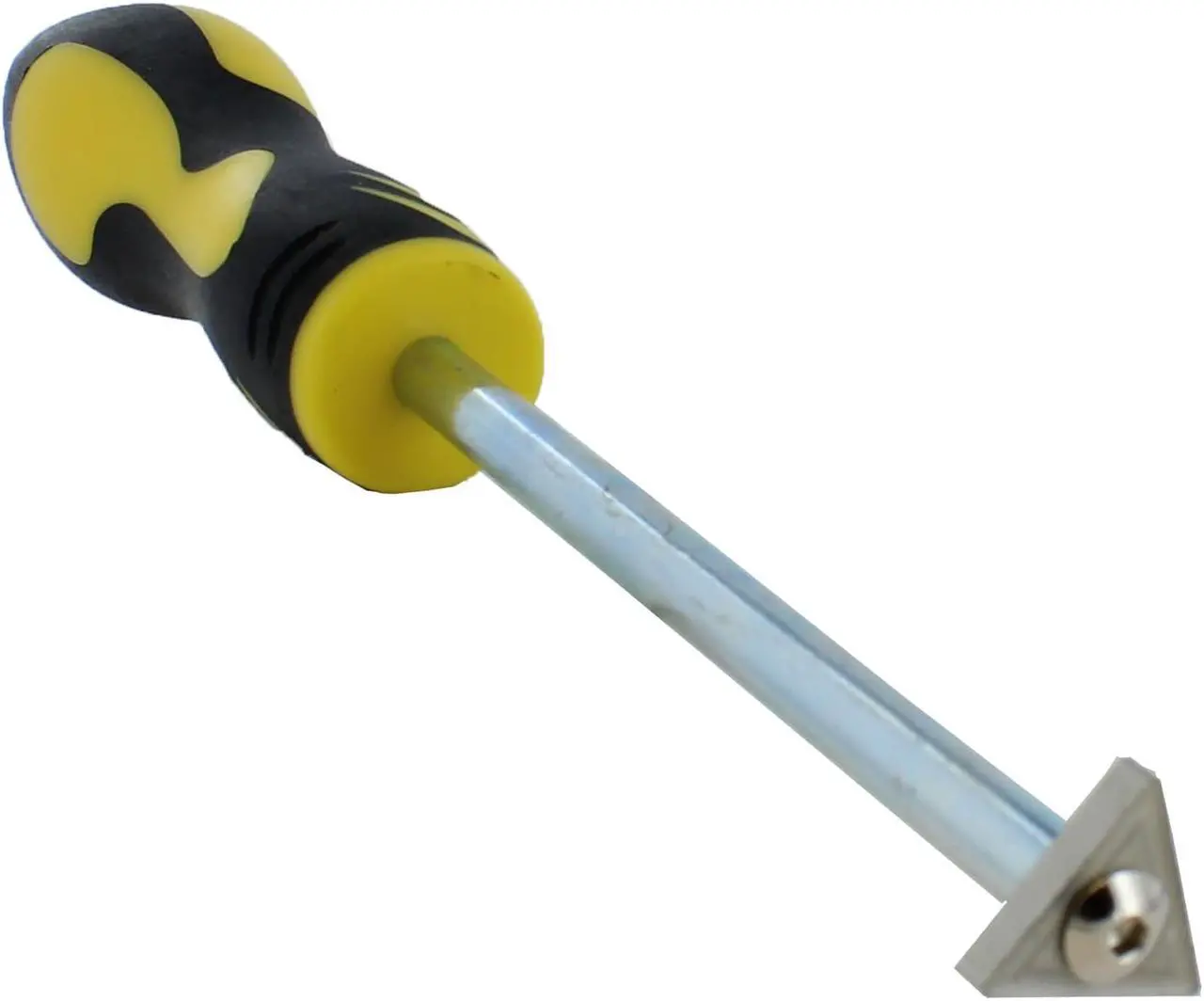 Alt view image 3 of 7 - ABN Carbide Tip Grout Removal Hand Tool, Soft Grip & Reversible Triangle Blade