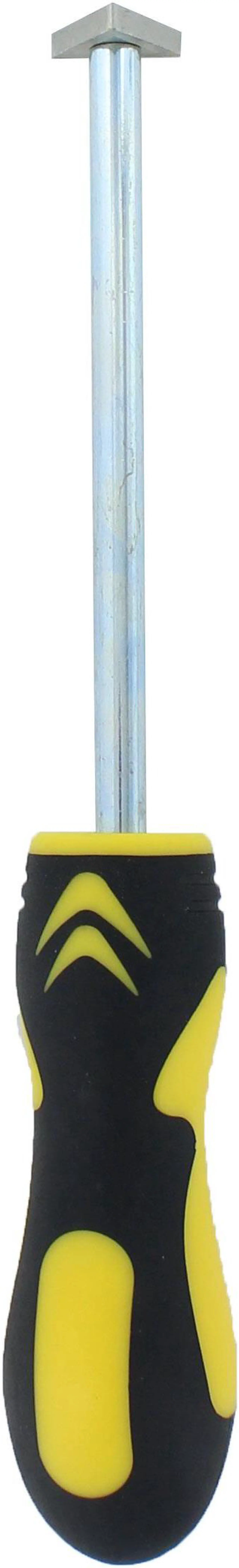 Main image of ABN Carbide Tip Grout Removal Hand Tool, Soft Grip & Reversible Triangle Blade