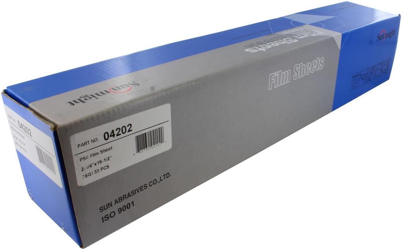 Alt view image 3 of 3 - Sunmight 04202 2.75" x 16.5" 36 Grit PSA Film Sanding Sheet, 50 Pieces