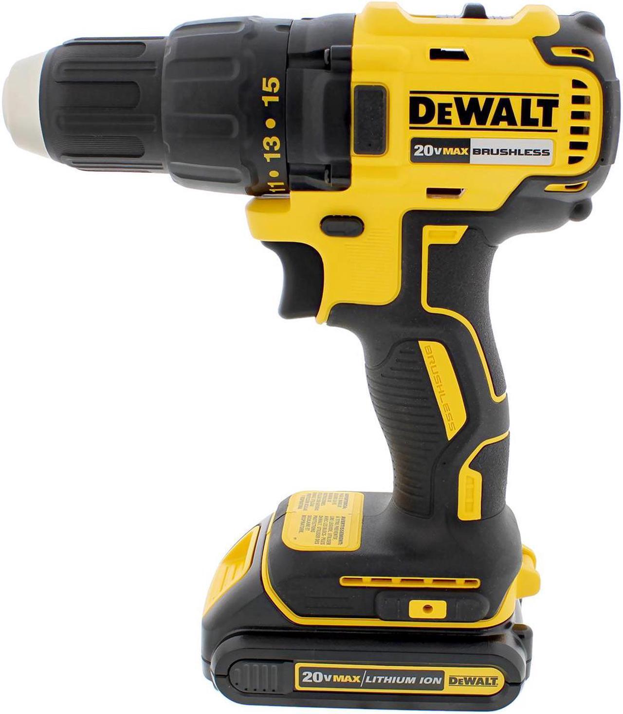 Alt view image 5 of 20 - Black & Decker/Dewalt DCD777C2 Max 20-Volt Compact Drill Driver Kit, Brushless Motor, 2 Lithium-Ion Batteries