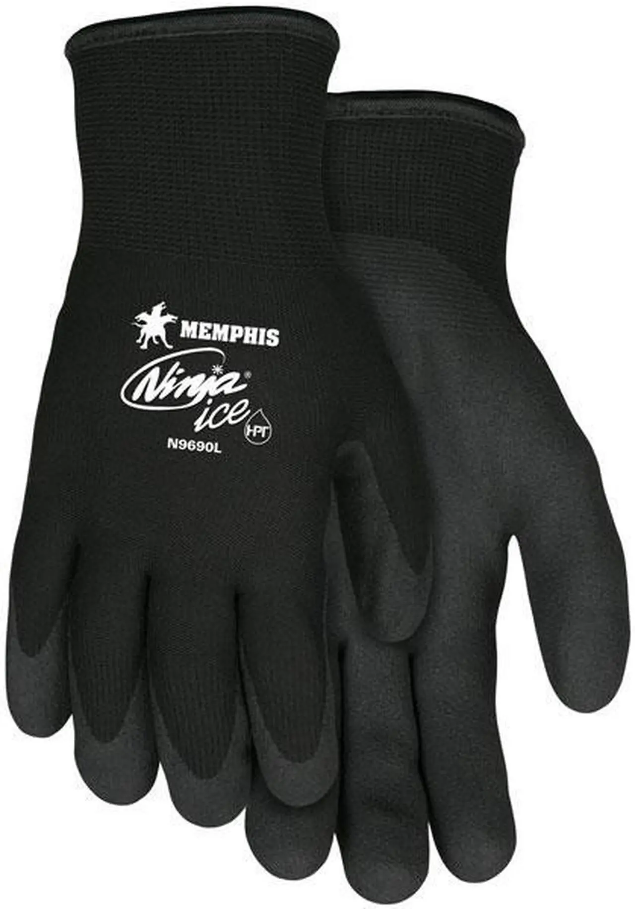 Main image of MCR Safety N9690M Memphis Ninja Ice 15-Gauge Safety Gloves, Black (Medium)