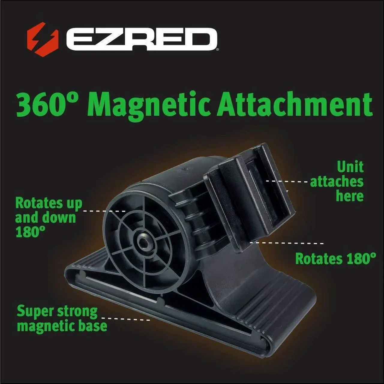 Alt view image 4 of 7 - Ez Red XLM500-GR 500 Lumen Extreme Magnet Work Light