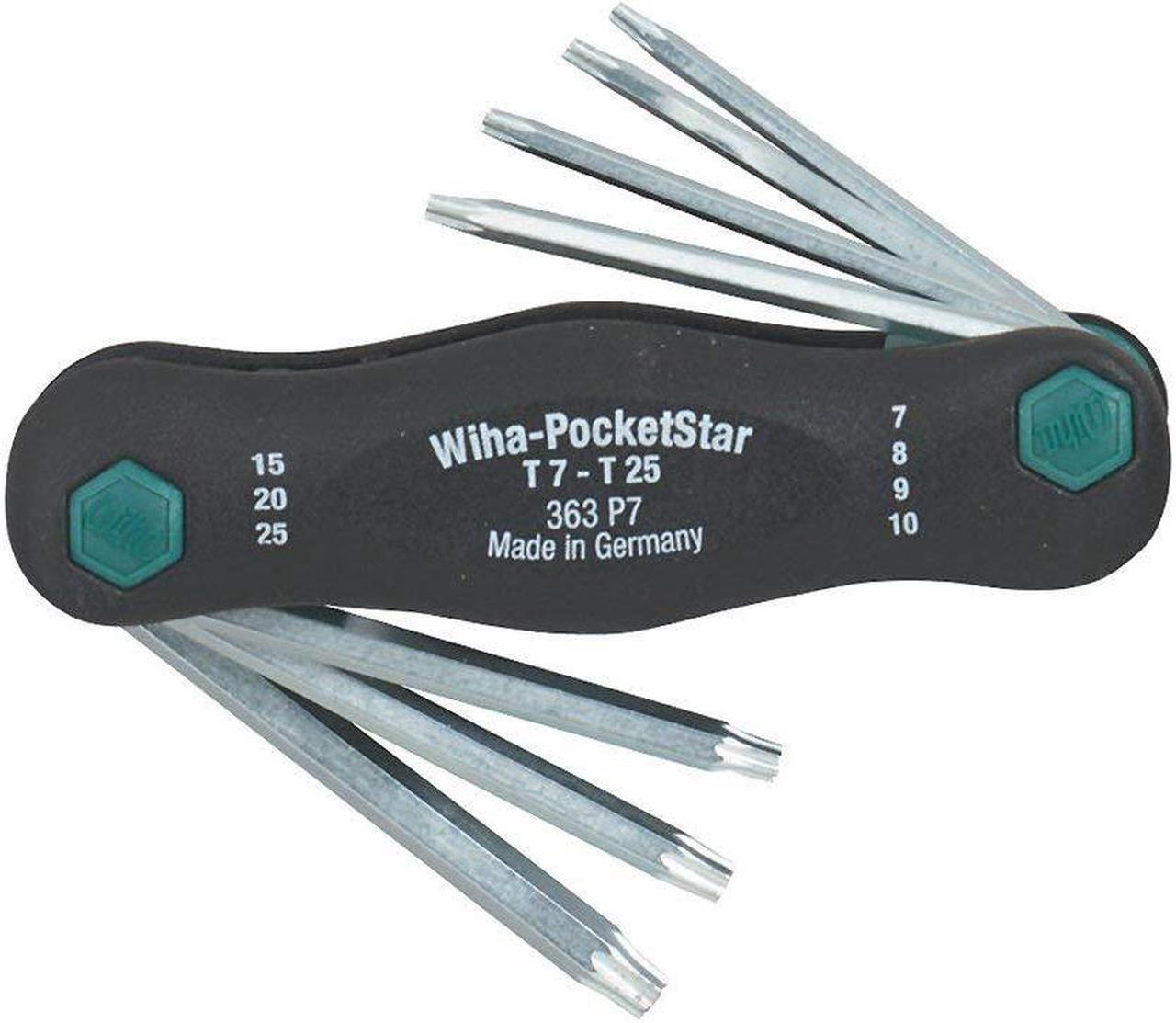 Alt view image 4 of 10 - WIHA TOOLS 36396 7 Piece Torx? Flag Handle Torx? Key Set, 36396