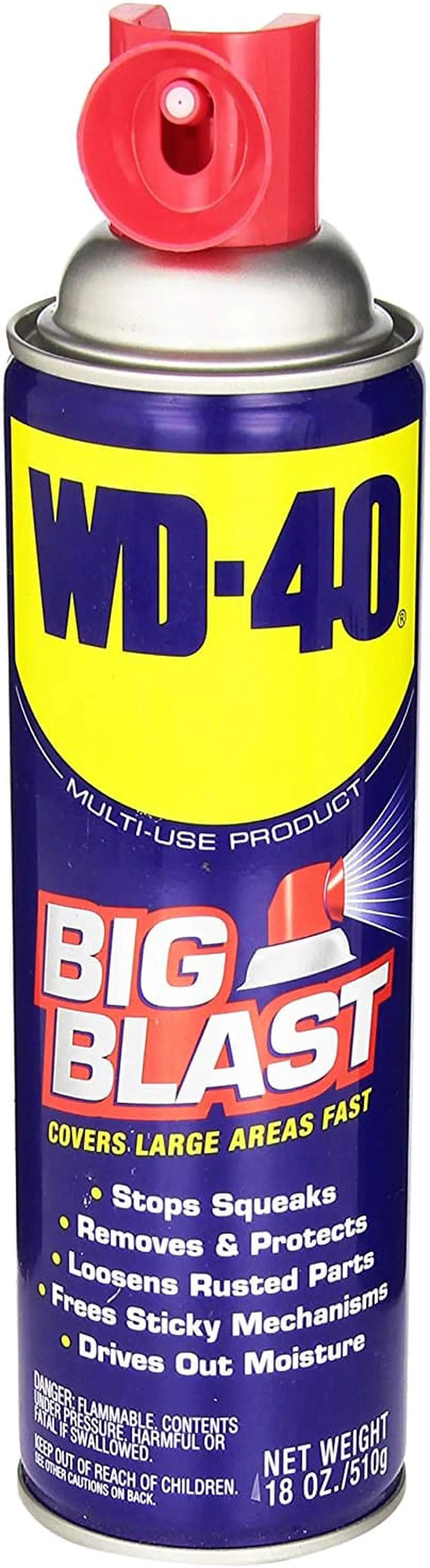 Alt view image 3 of 11 - WD-40 490095 Big Blast®, Lubricant, Aerosol Can, 18 Oz.