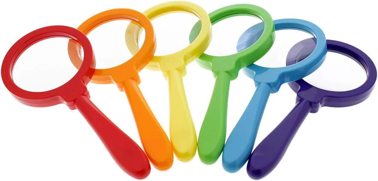 Alt view image 5 of 5 - Kids Magnifying Glass Set – 6 Pack Large Plastic Magnifying Glasses