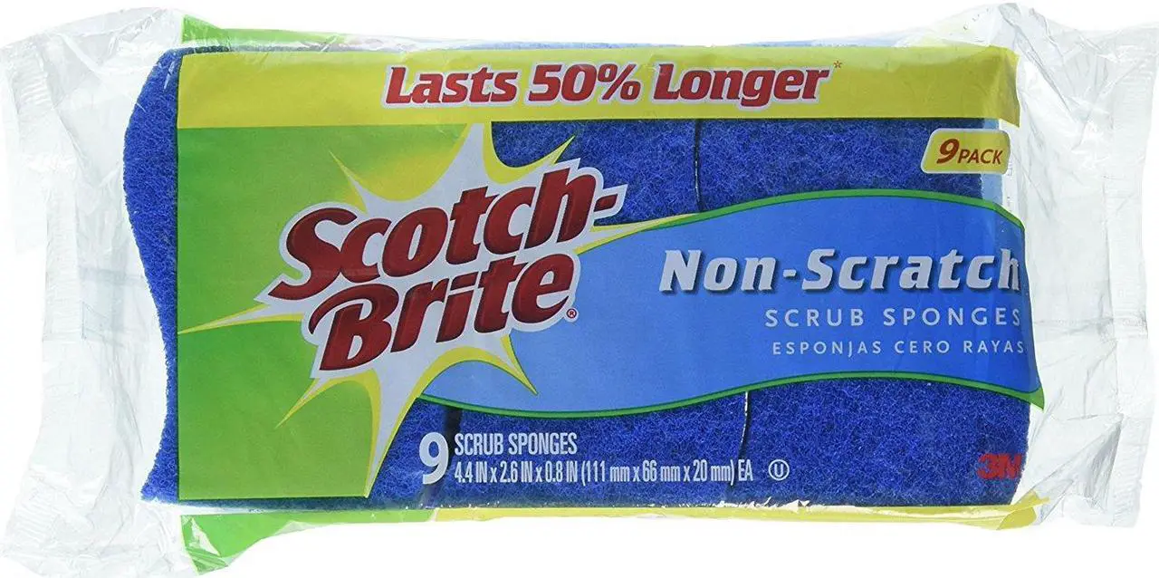 Main image of 3M 93684 Scotch Brite 9 Pack Non-Scratch Scrub Sponges