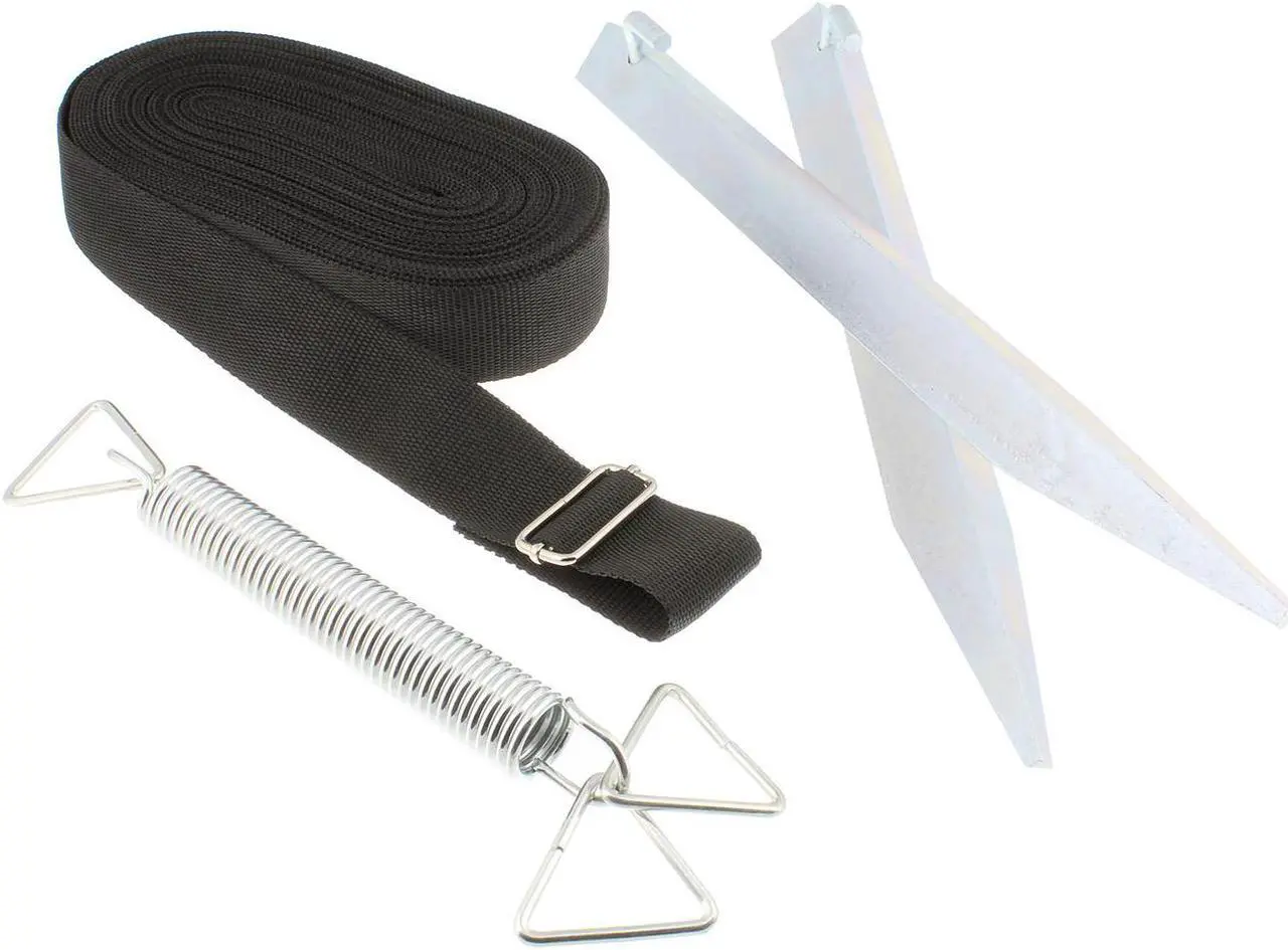 Alt view image 3 of 6 - Dumble | RV Awning Tie Down Kit – Single Strap Tie Down Anchor Awning Tie Downs