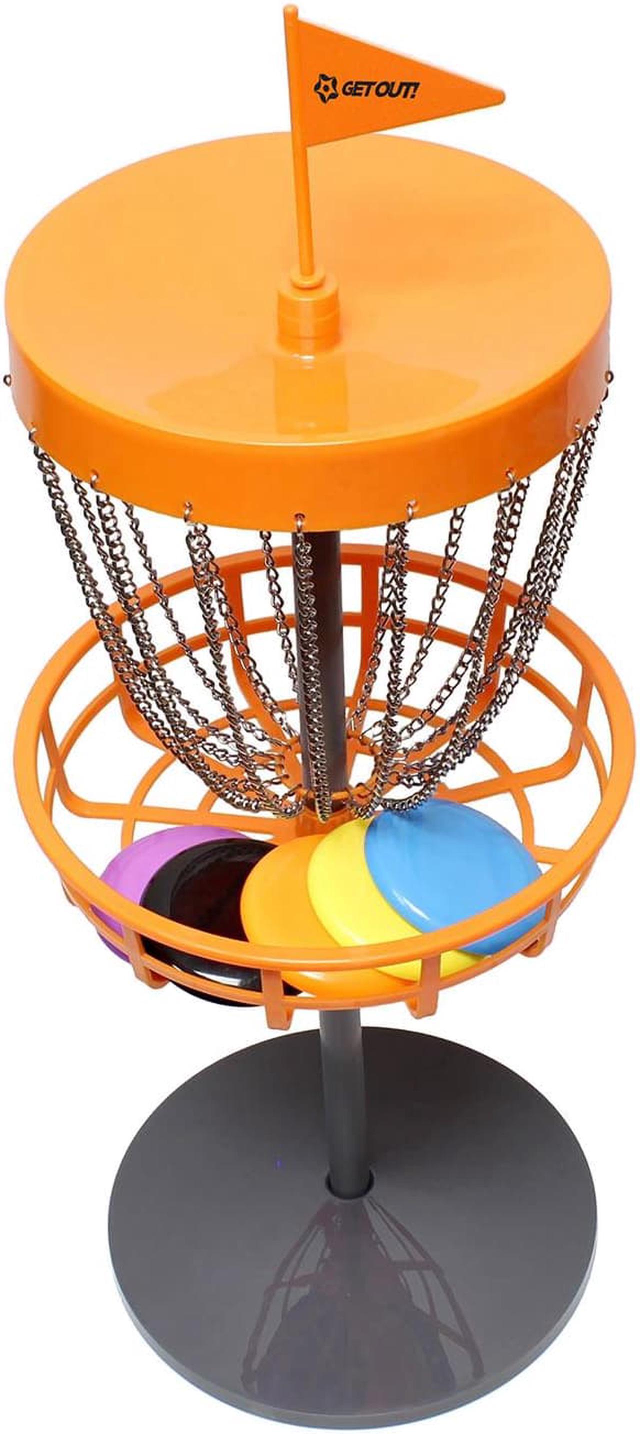 Alt view image 6 of 10 - Mini Frisbee Golf Set – Mini Disc Golf Basket with Mini Frisbees