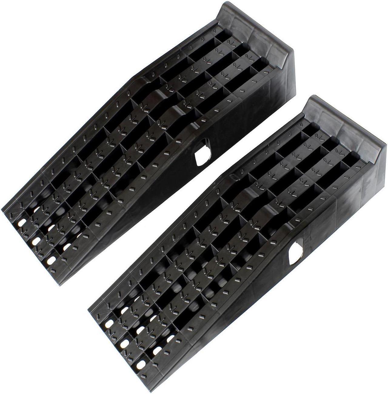 Alt view image 3 of 6 - BISupply | Vehicle Service Ramp Set – 6.3” Inch Lift 2 Ton Truck Ramps, 2 Pack
