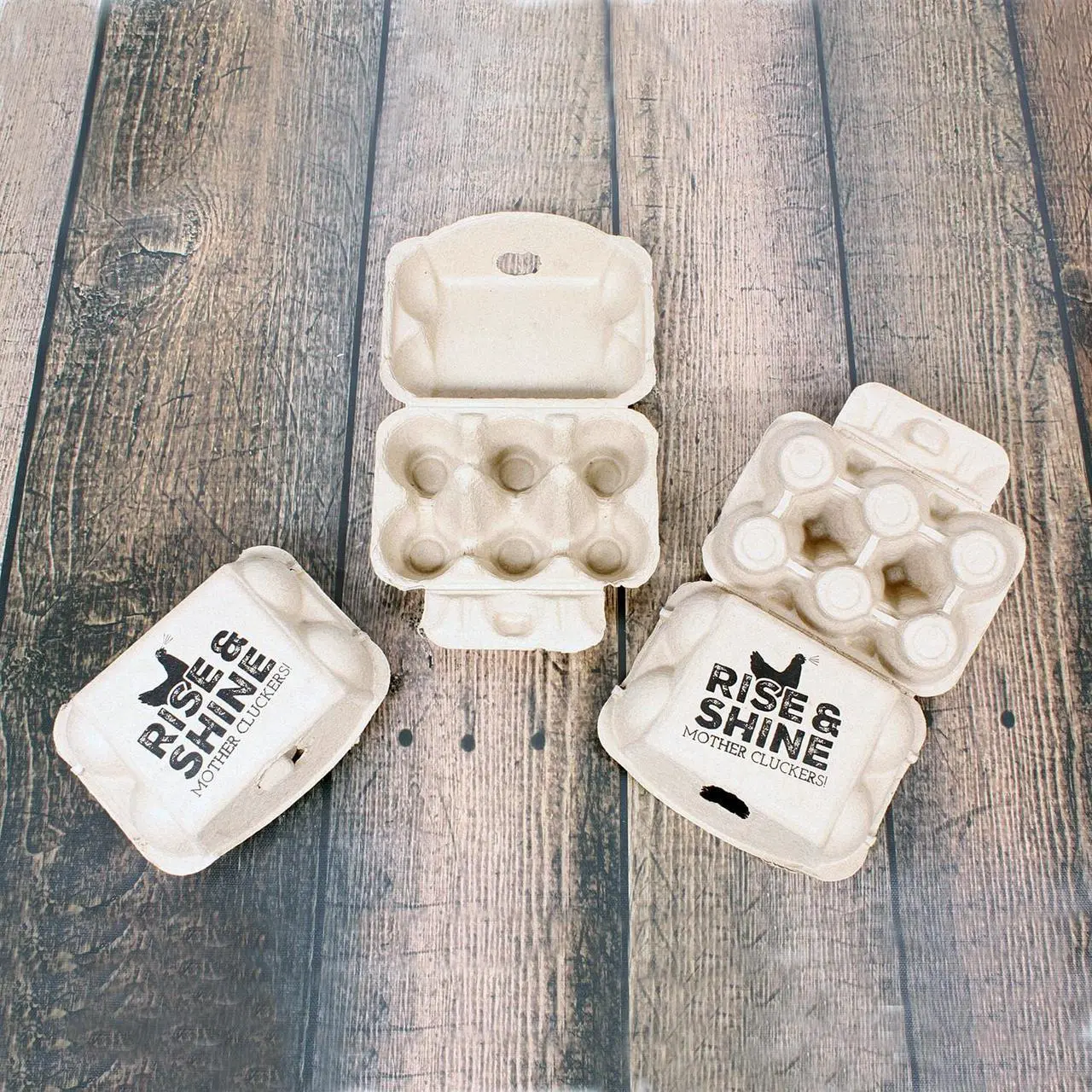 Alt view image 4 of 7 - Rural365 Empty Egg Cartons New Chicken Quail Egg Cartons 6 Rise and Shine - 20pk