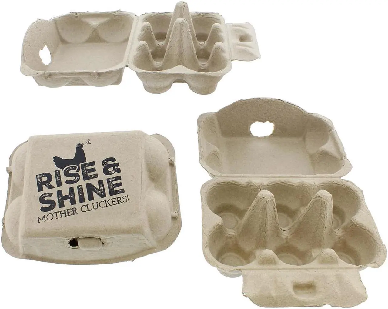 Alt view image 3 of 7 - Rural365 Empty Egg Cartons New Chicken Quail Egg Cartons 6 Rise and Shine - 20pk