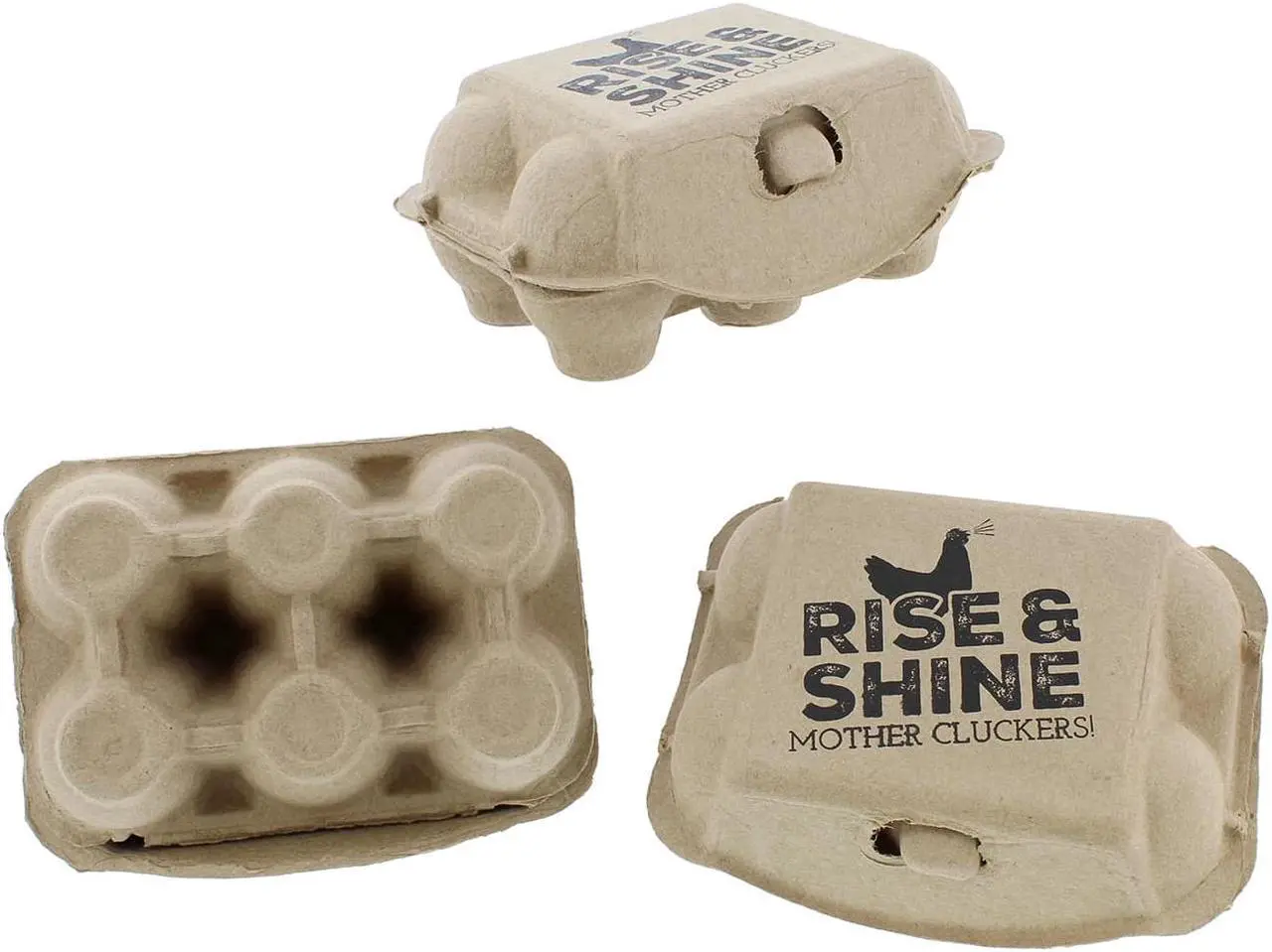 Alt view image 5 of 7 - Rural365 Empty Egg Cartons New Chicken Quail Egg Cartons 6 Rise and Shine - 20pk
