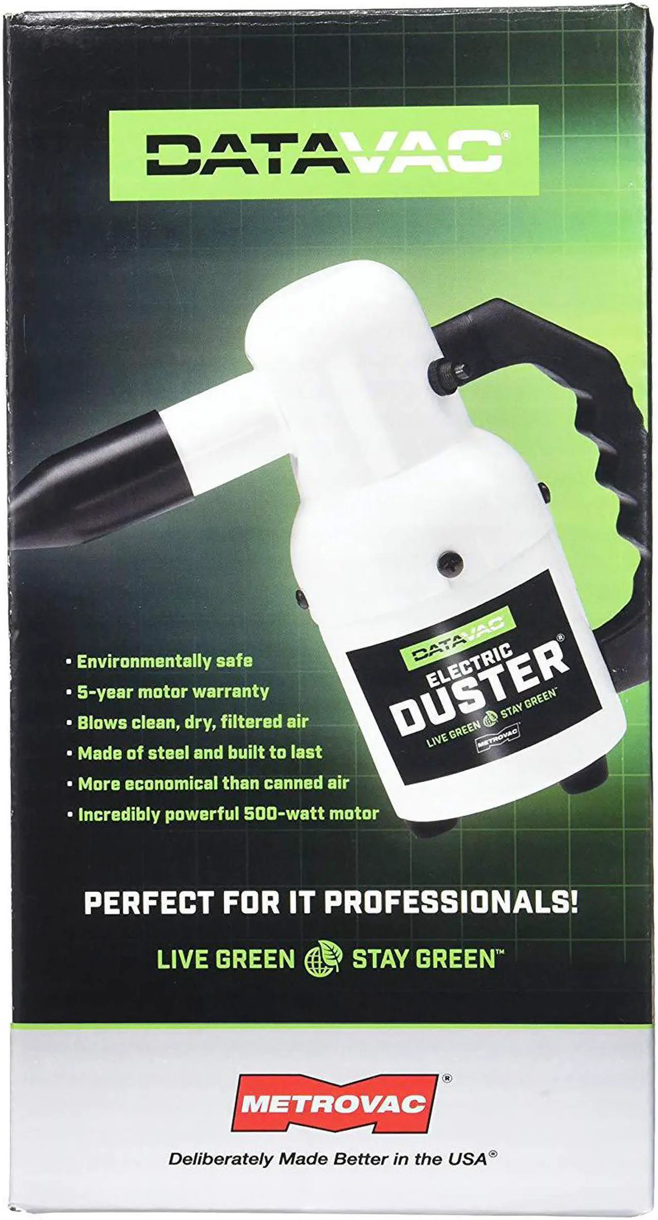 Alt view image 2 of 13 - metro ed500 datavac 500watt 120 volt 0.75hp electric blower duster