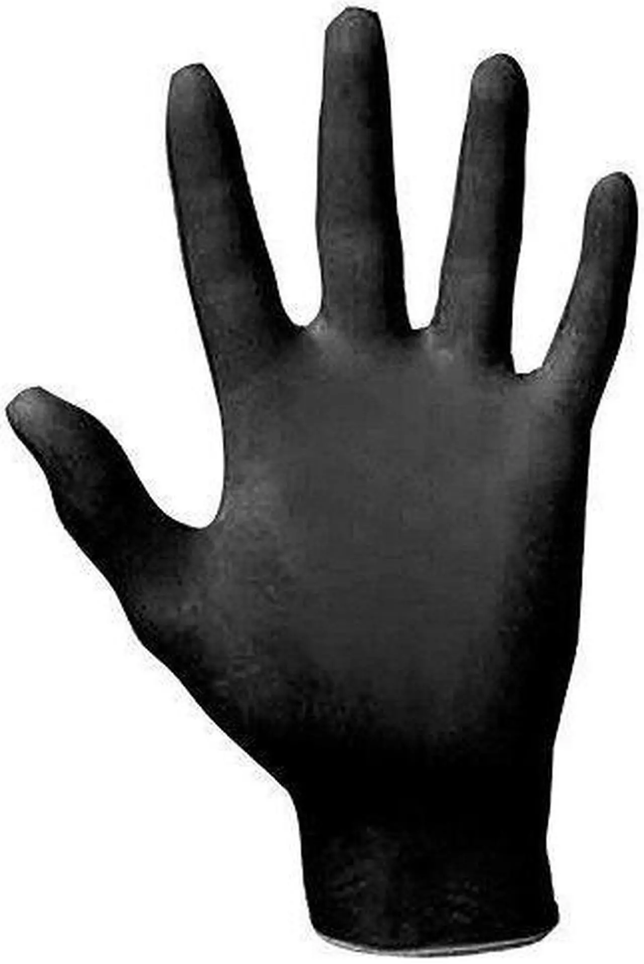 Alt view image 2 of 3 - SAS Safety 66519 Raven Powder-Free Disposable Black Nitrile 7 Mil Gloves, XL