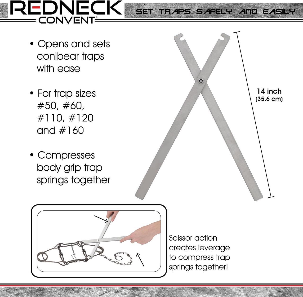 Main image of RC Body Trap Set Tool  14IN Aluminum Body Grip Setting Tongs Animal Trap Setter