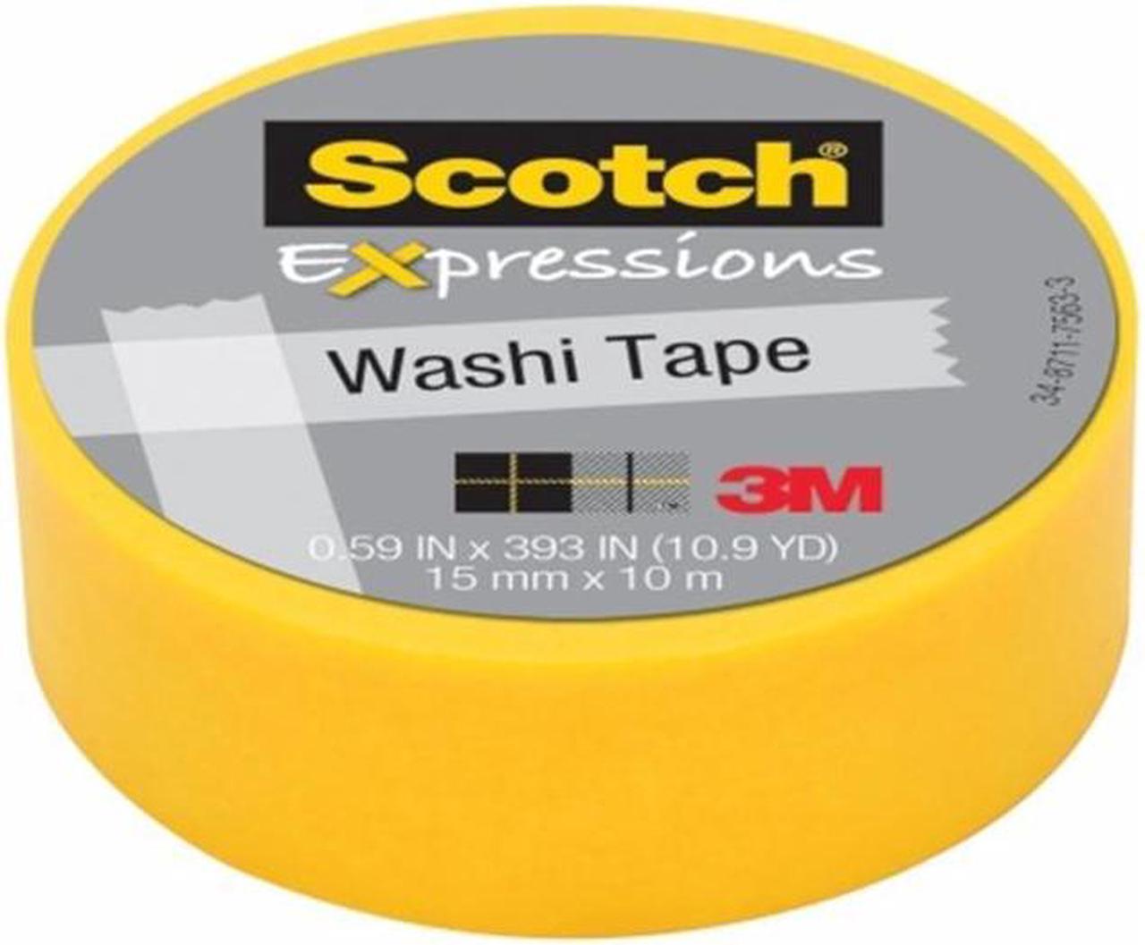 Alt view image 3 of 17 - 3M C314-ORG Washi Tape .59 in. x 393 in. - 15mmx10m -Orange