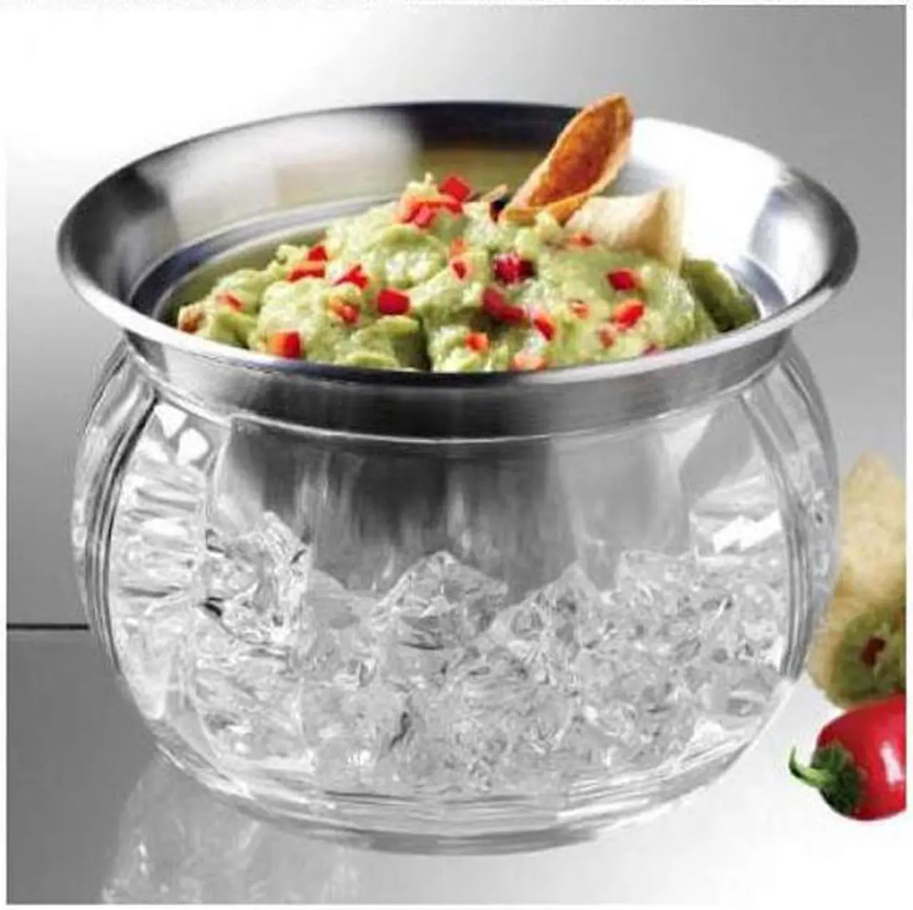 Alt view image 5 of 5 - Prodyne 3-pc. ICED Chip and Dip Set