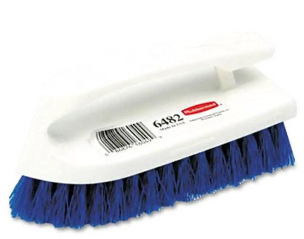 Alt view image 4 of 20 - Rubbermaid Commercial Long Handle Scrub Brush 6" Brush Yellow Plastic Handle/Blue Bristles 6482COB