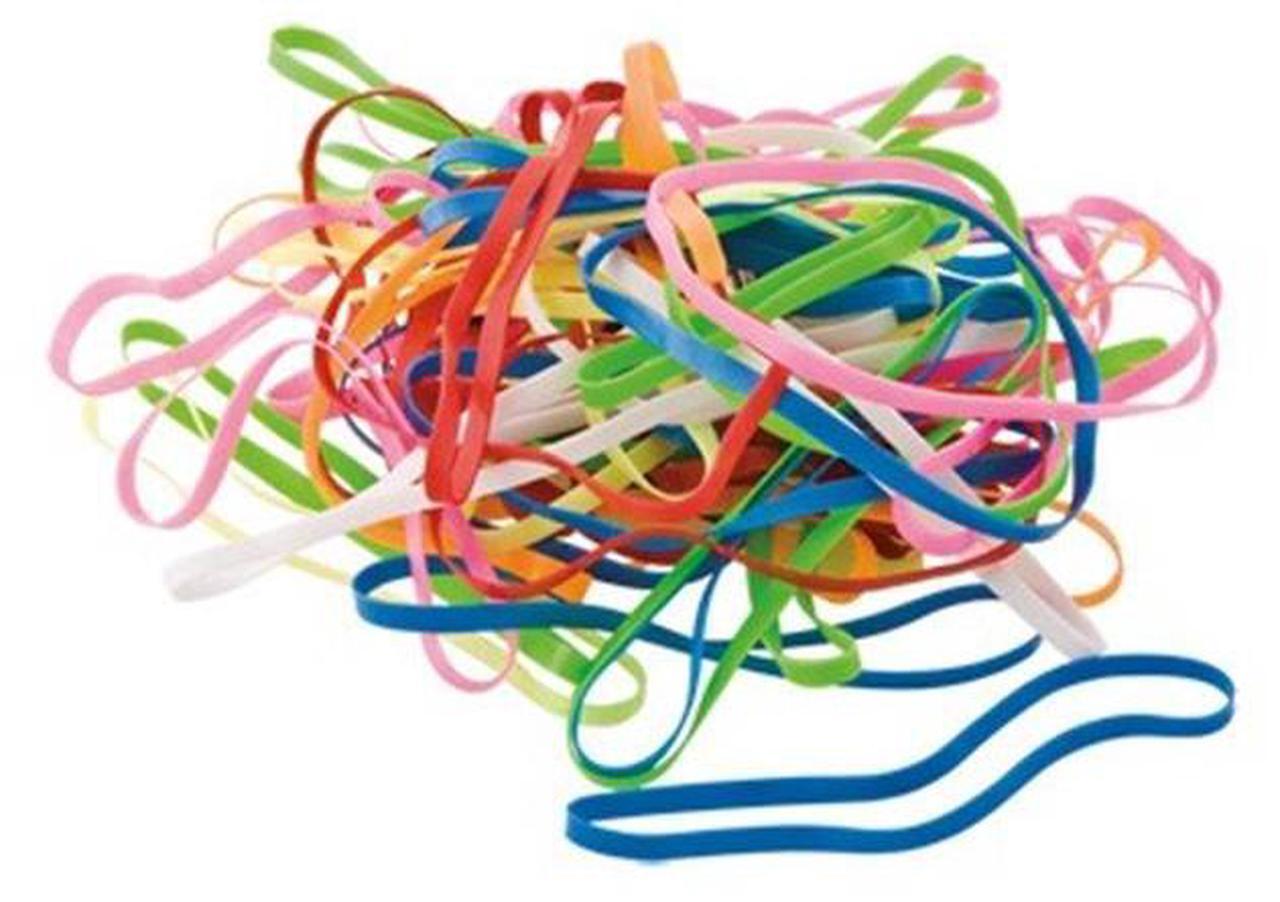Alt view image 2 of 20 - Baumgartens PlastiBands, Size 4-1/4", 100/BX, Assorted Colors SF6000