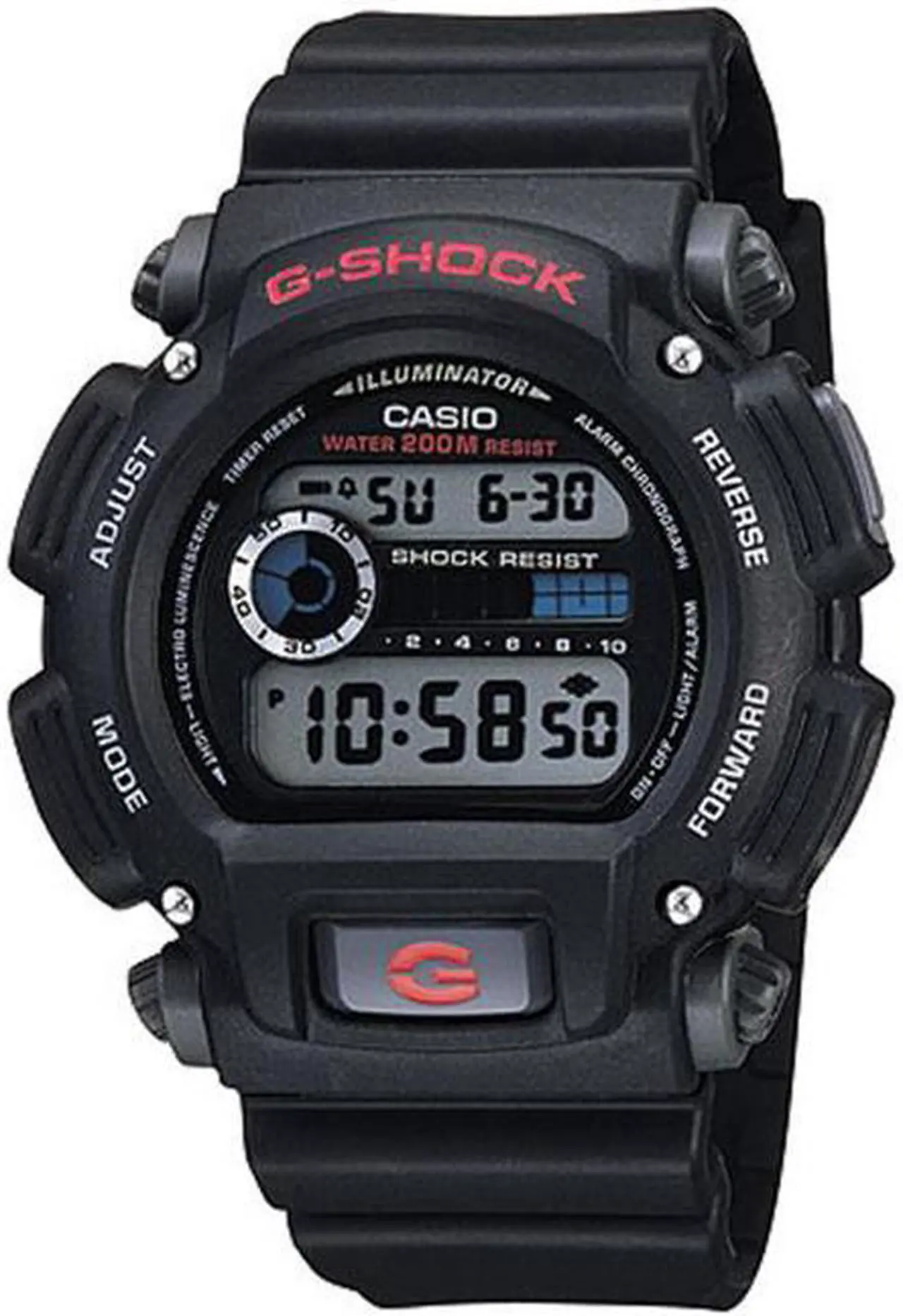 Alt view image 9 of 19 - CASIO DW-9052-1VCF G Shock Mens Watch Black