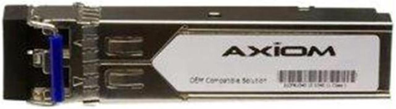 Axiom SFP Transceiver Modules are certified 100% compliant in all OEM applications. They are pre-configured with an application specific code to meet the requirement set forth by the router and switch OEMs. Axiom compatible transceivers per