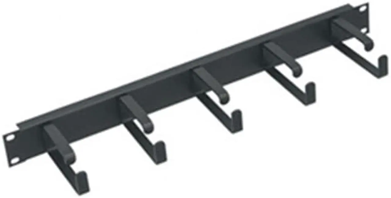 Main image of Middle Atlantic Products HCM-1D Horizontal Cable Manager, 1 Rack Unit D-Ring