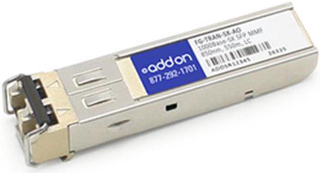 AddOn Fortinet FG-TRAN-SX Compatible TAA Compliant 1000Base-SX SFP Transceiver (MMF, 850nm, 550m, LC)