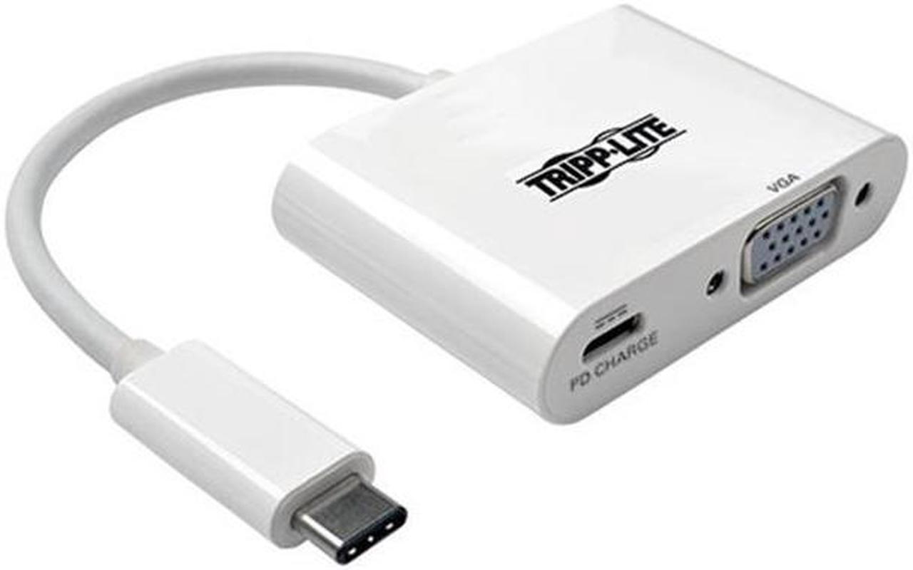 Tripp Lite U444-06N-V-C USB C to VGA External Video Adapter with USB-C Pd Charging