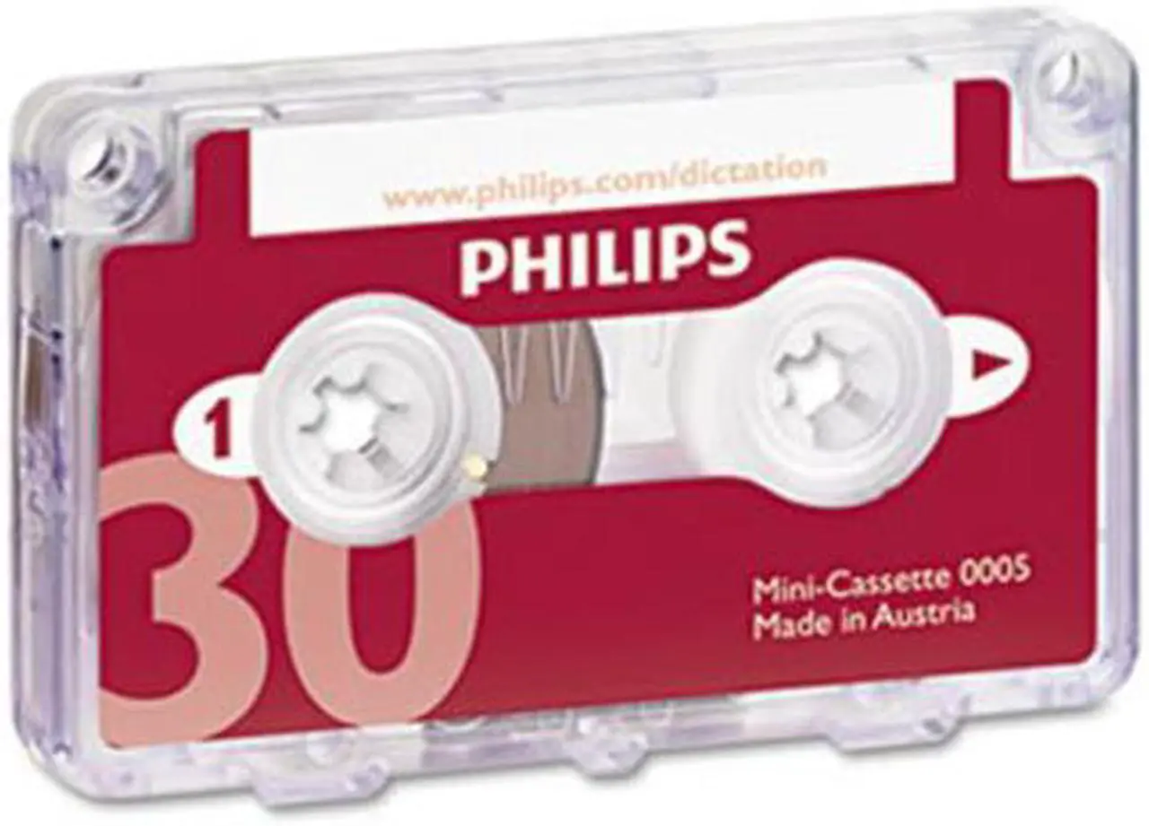 Alt view image 3 of 3 - Philips LFH000560 - Speech Dictation Minicassette With File Clip 1 x 30 Minute – 1 Each