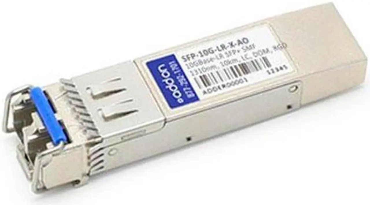 Alt view image 4 of 5 - AddOn Cisco SFP-10G-LR-X Compatible TAA Compliant 10GBase-LR SFP+ Transceiver (SMF 1310nm 10km LC DOM Rugged)