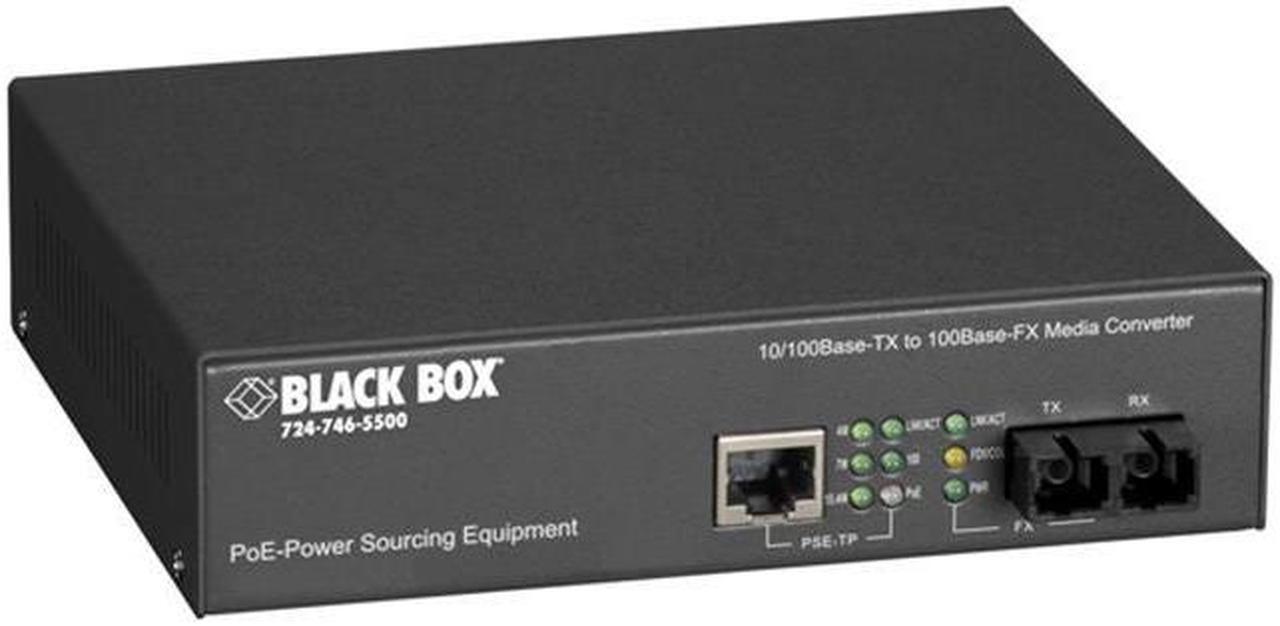 Black Boxwork Services LPM601A PoE PSE Media Converter