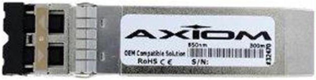 Axiom SFP+ Transceiver Modules are certified 100% compliant in all OEM applications. They are pre-configured with an application specific code to meet the requirement set forth by the router and switch OEMs. Axiom compatible transceivers pe