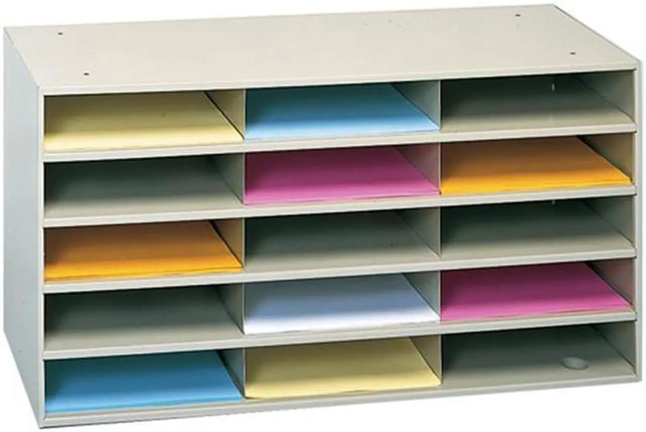 Alt view image 3 of 6 - DURHAM MFG 434-75 Literature Organizer,15 Compartments