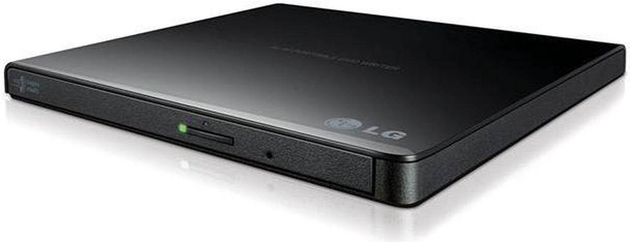 LG Electronics GP65NB60 External Slim DVDRW 8X USB Black with Cyberlink Software 9.5 mm Retail Storage