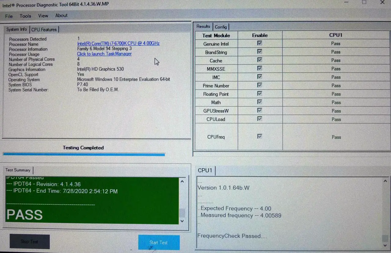 Alt view image 3 of 7 - Intel Core i7-6700K 8M Skylake SR2L0 Quad-Core 4.0 GHz LGA 1151 91W Desktop TRAY Processor CM8066201919901 with Intel HD Graphics 530 => CPU ONLY, NO HEATSINK/FAN!