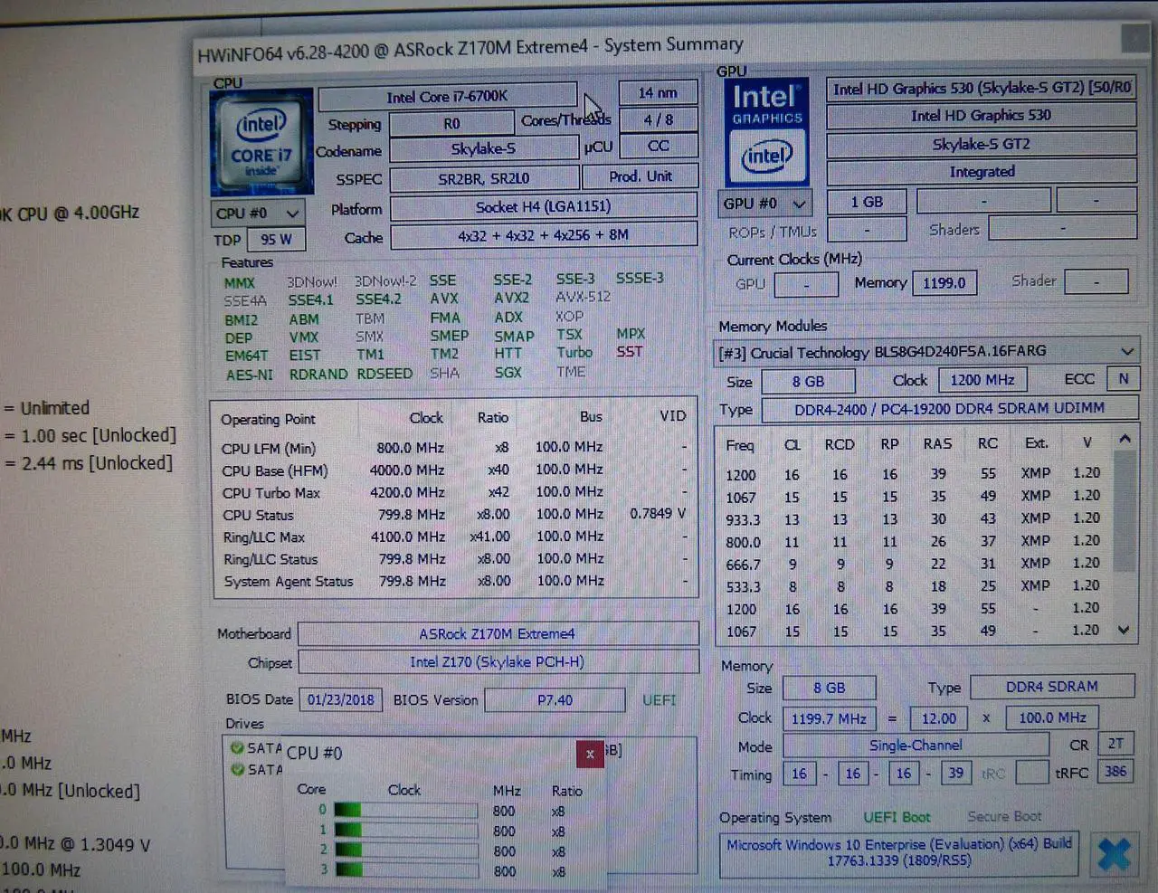 Alt view image 7 of 7 - Intel Core i7-6700K 8M Skylake SR2L0 Quad-Core 4.0 GHz LGA 1151 91W Desktop TRAY Processor CM8066201919901 with Intel HD Graphics 530 => CPU ONLY, NO HEATSINK/FAN!
