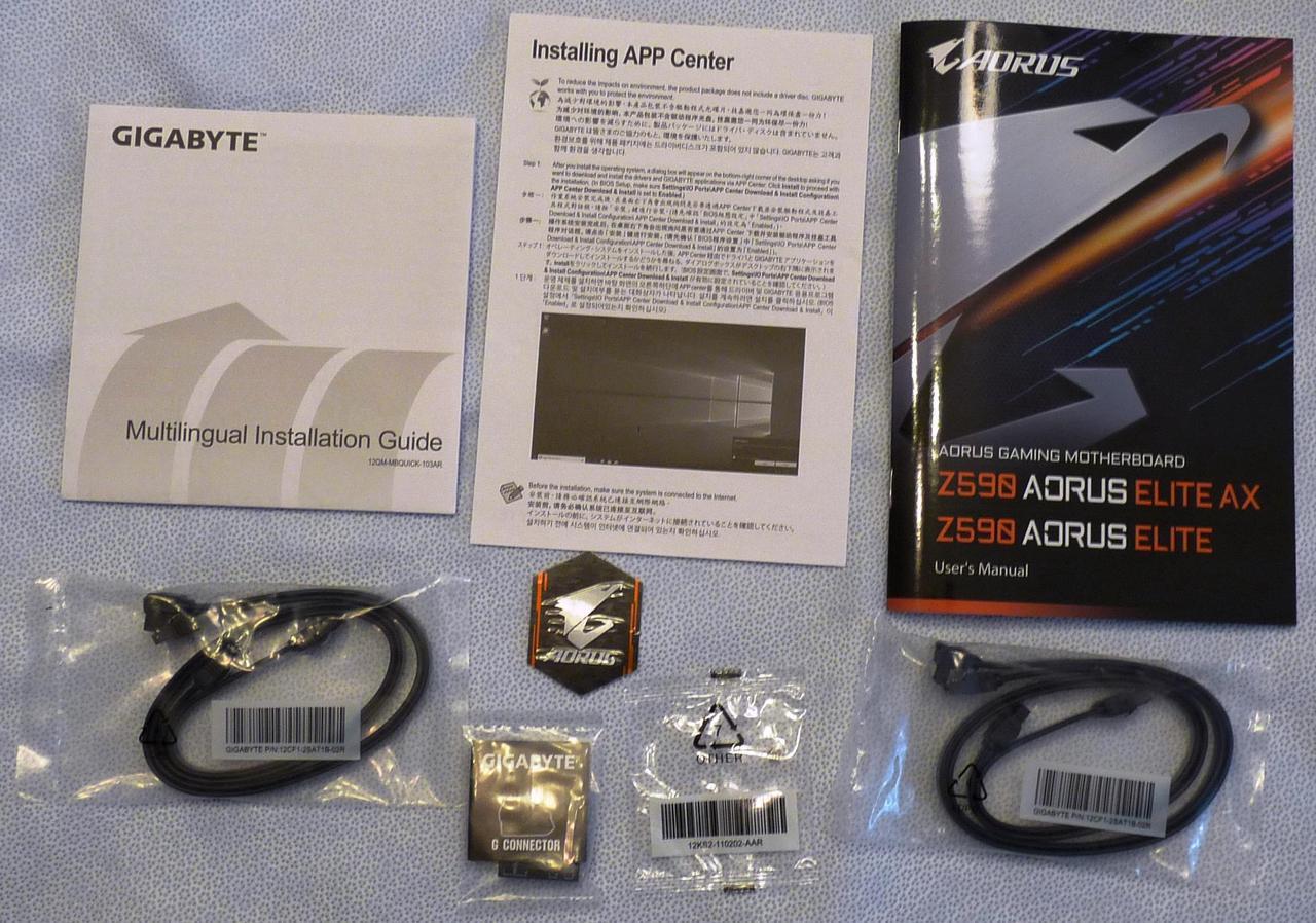 Alt view image 6 of 7 - GIGABYTE Z590 AORUS ELITE LGA 1200 Intel Z590 DDR4 PCIe 4.0 ATX Motherboard