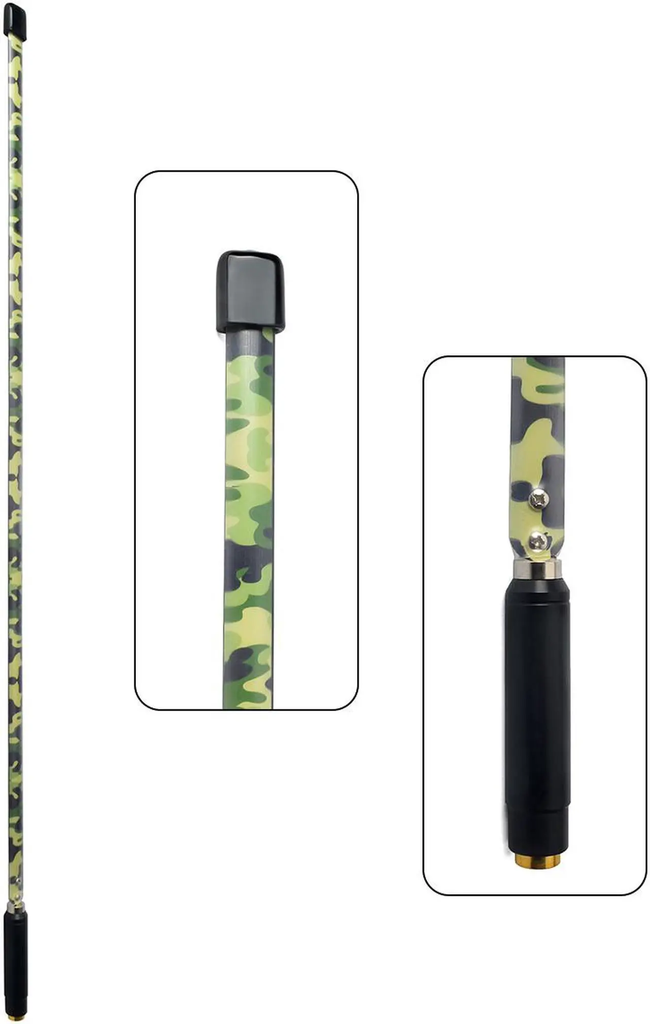 Alt view image 4 of 5 - HYS CS Tactical SMA Male Antenna Dual Band VHF UHF  Foldable  Camouflage  Antenna for  YAESU PUXING  TYT Walkie Talkie