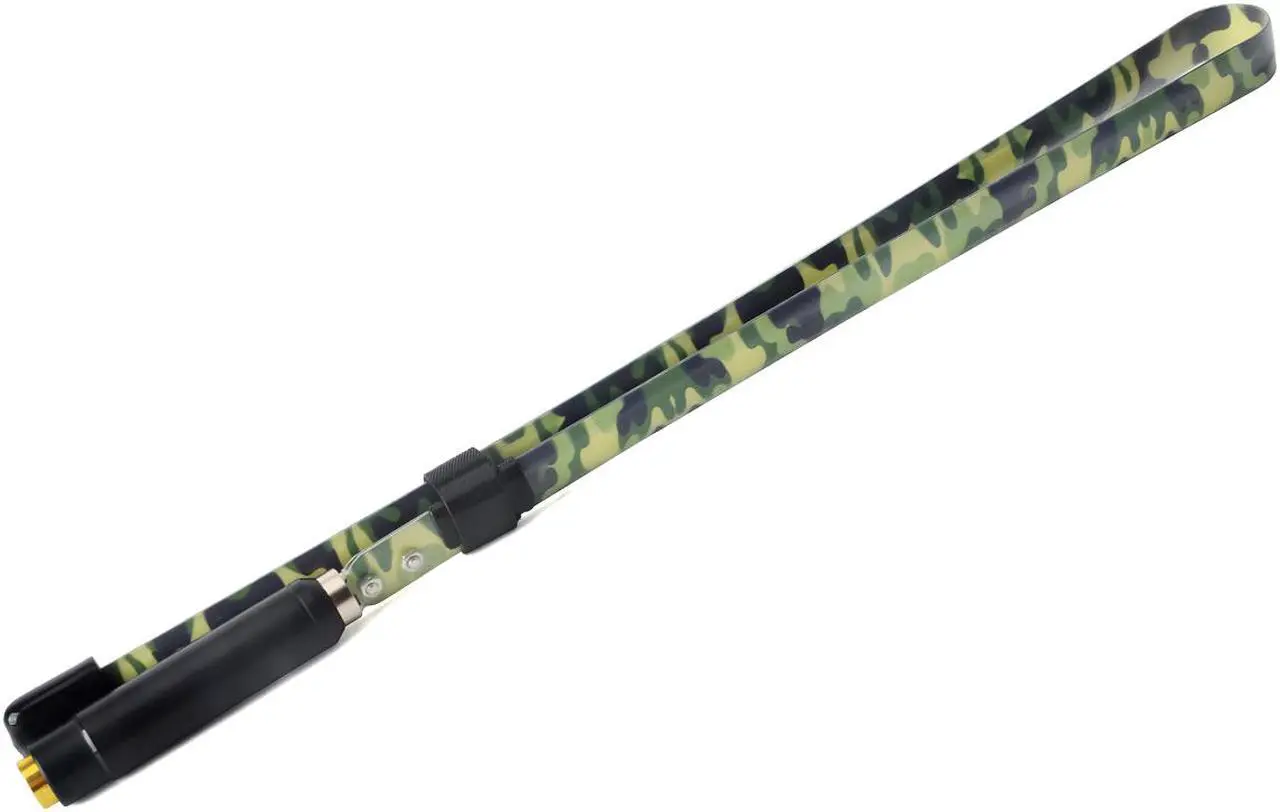 Alt view image 3 of 5 - HYS CS Tactical SMA Male Antenna Dual Band VHF UHF  Foldable  Camouflage  Antenna for  YAESU PUXING  TYT Walkie Talkie