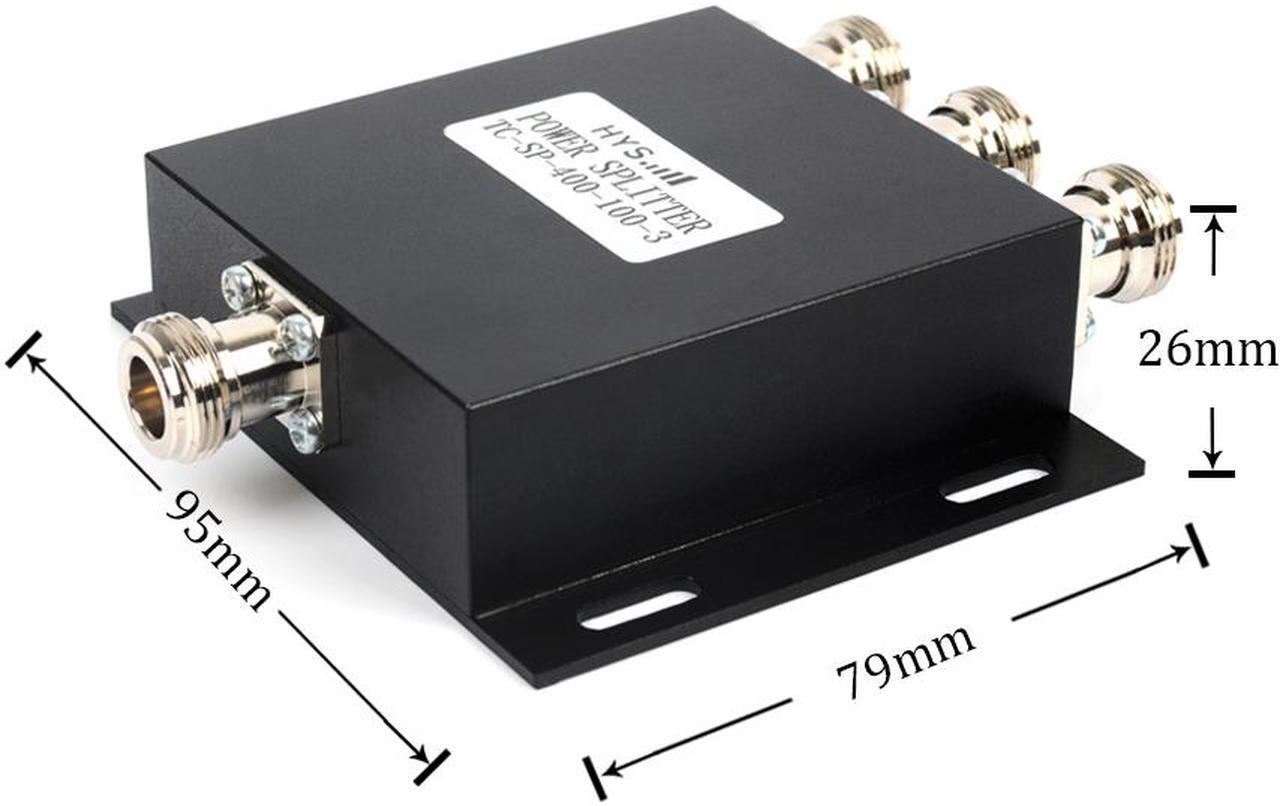 Main image of 3 Way UHF 400-500MHz Antenna Power Splitter 50W Two Way Radio Repeater Power Divider with N Female connectors