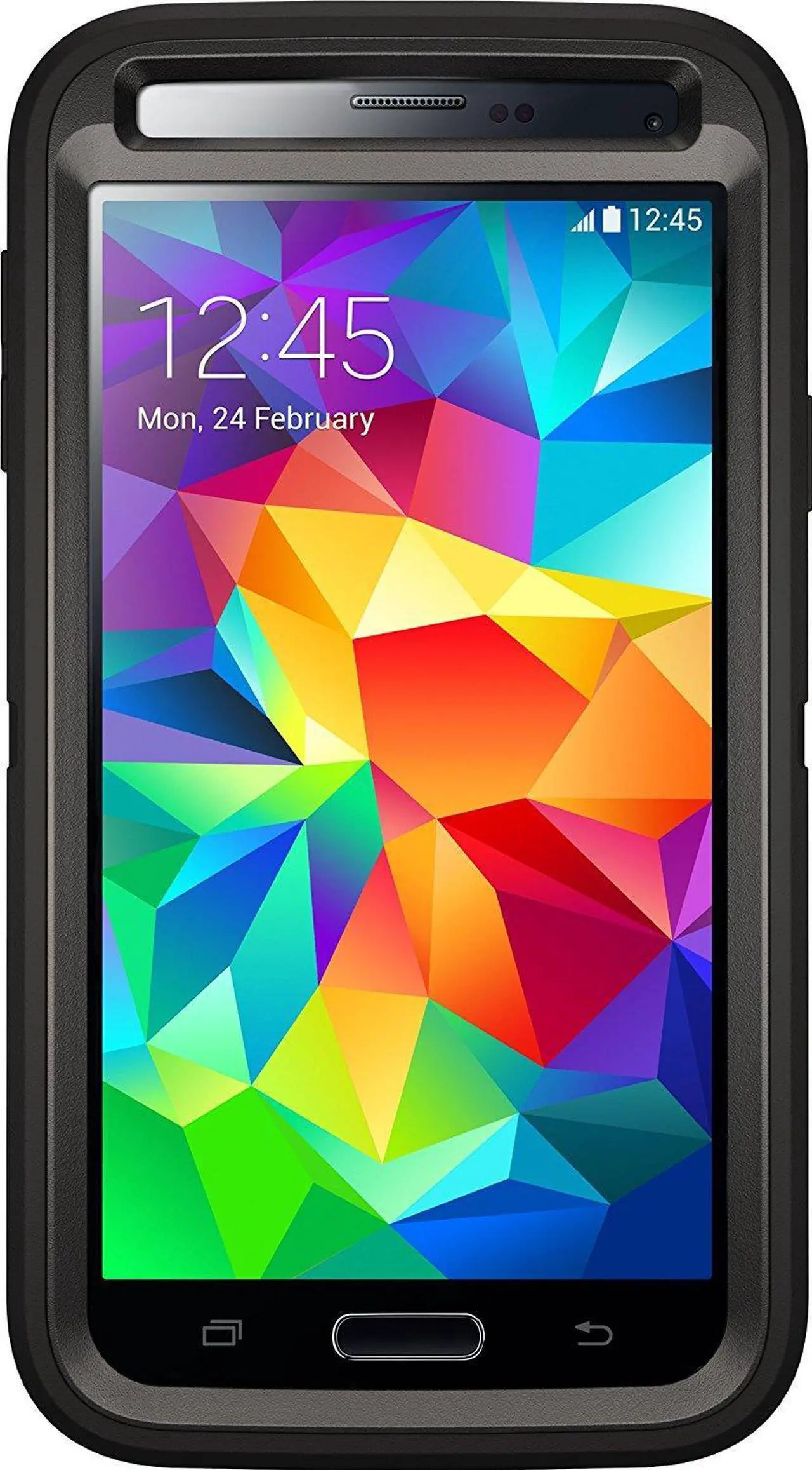 Alt view image 12 of 18 - OtterBox Defender Case for Samsung Galaxy S5 - Black/Black