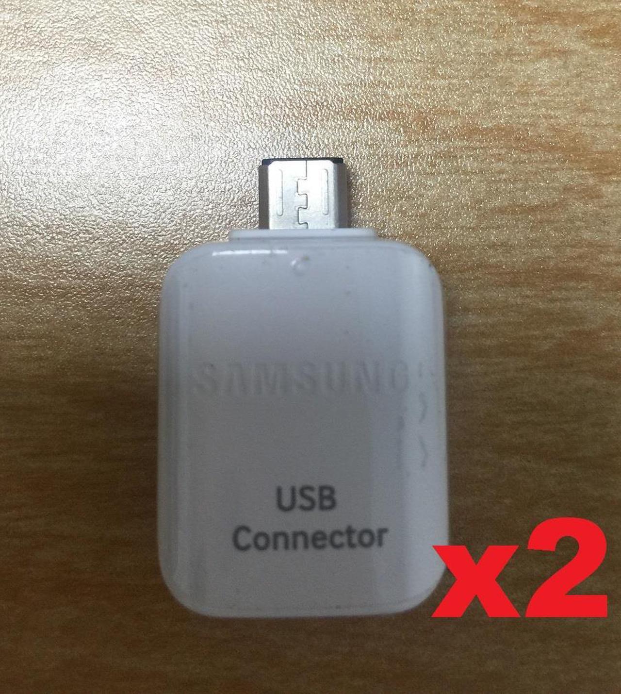 Main image of Genuine Samsung 2x Miicro USB OTG Connector Adapter for Galaxy S6 S7 EDGE Note 5