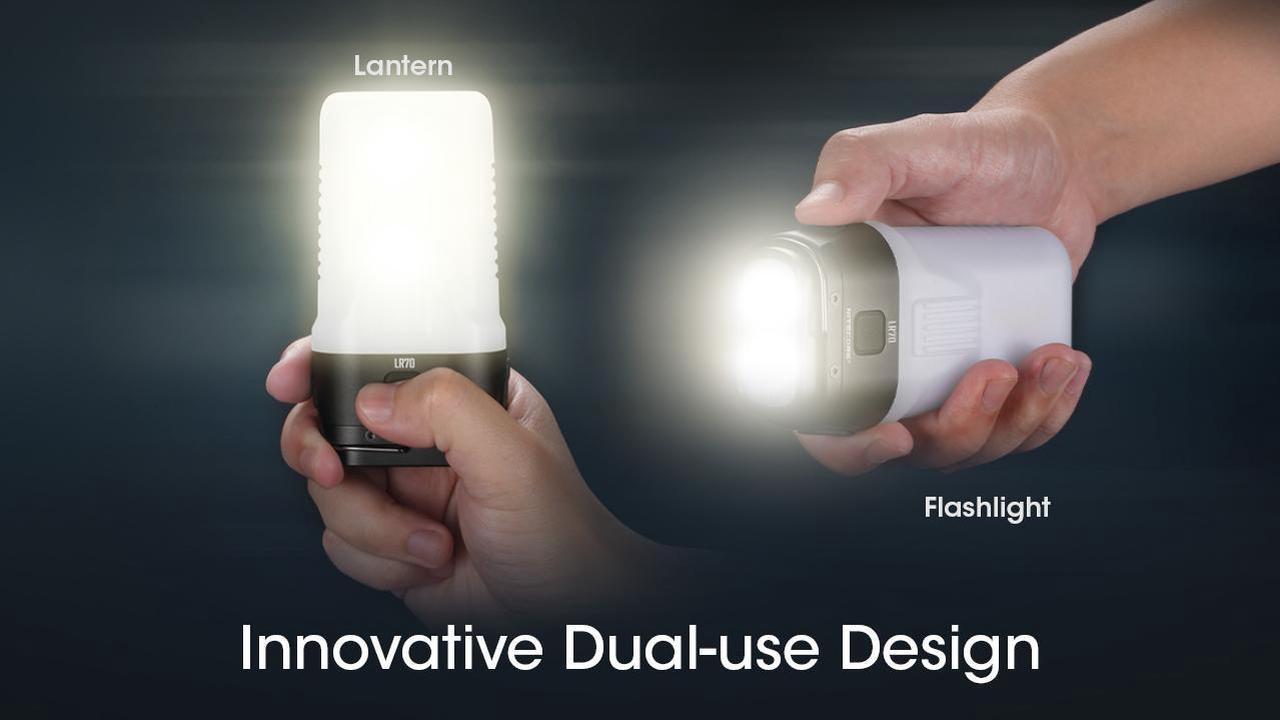 Alt view image 2 of 6 - Nitecore LR70 3-in-1 3000 lumen USB-C Rechargeable Lantern Flashlight
