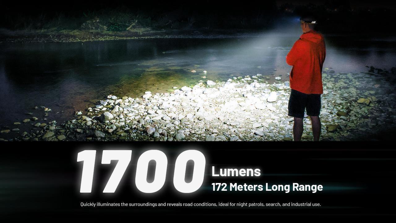 Alt view image 2 of 6 - Nitecore NU45 1700 Lumen USB-C Fast Charging Headlamp