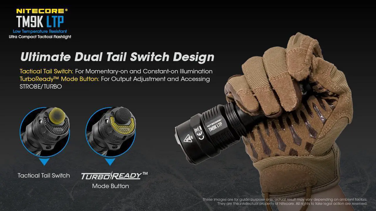 Alt view image 5 of 6 - Nitecore TM9K LTP 9800 Lumen Low Temperature Rechargeable Flashlight