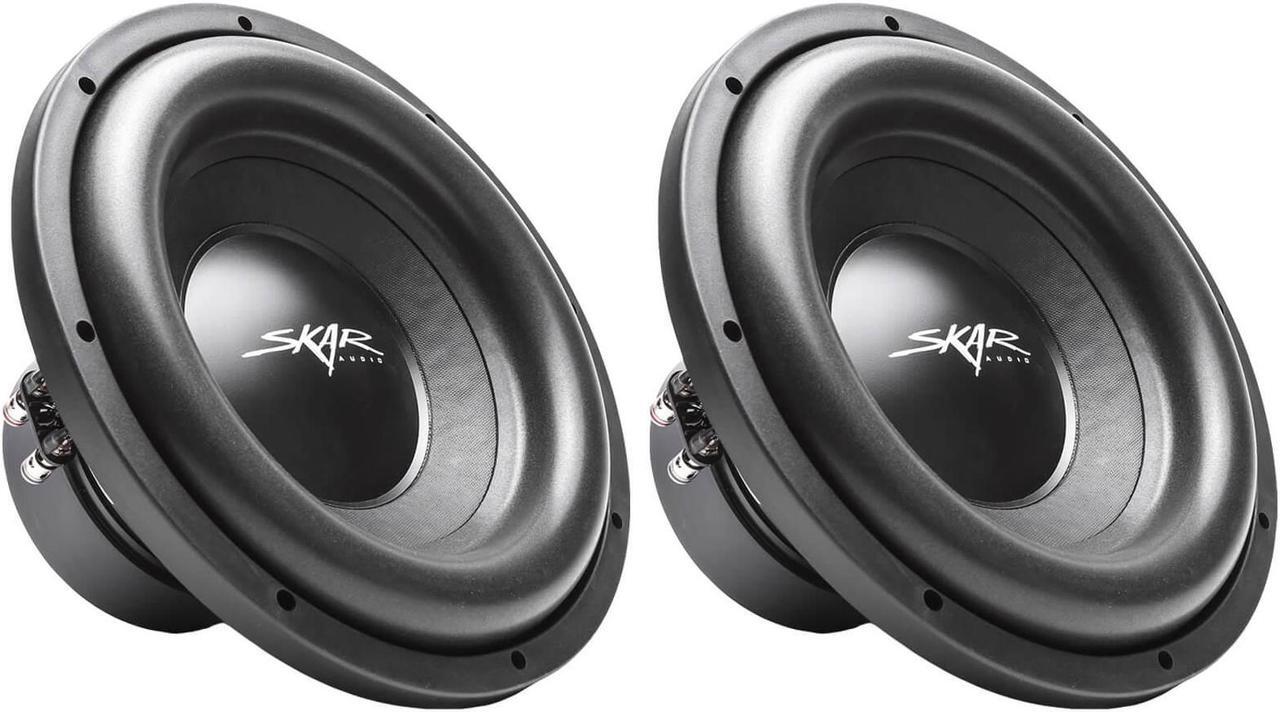 Main image of (2) Skar Audio SDR-12 D4 12" 1200W Max Power Dual 4 Ohm Car Subwoofers, Pair of 2