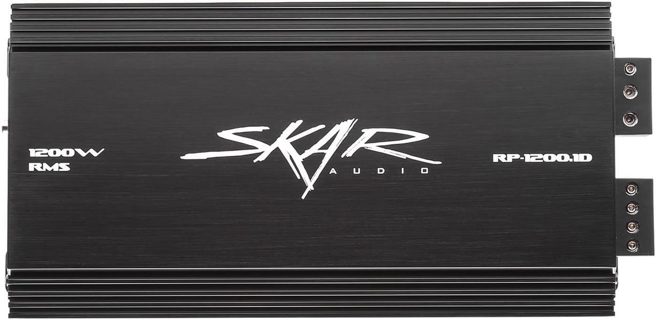 Alt view image 2 of 10 - skar audio rp1200.1d monoblock class d mosfet amplifier with remote subwoofer level control, 1200w
