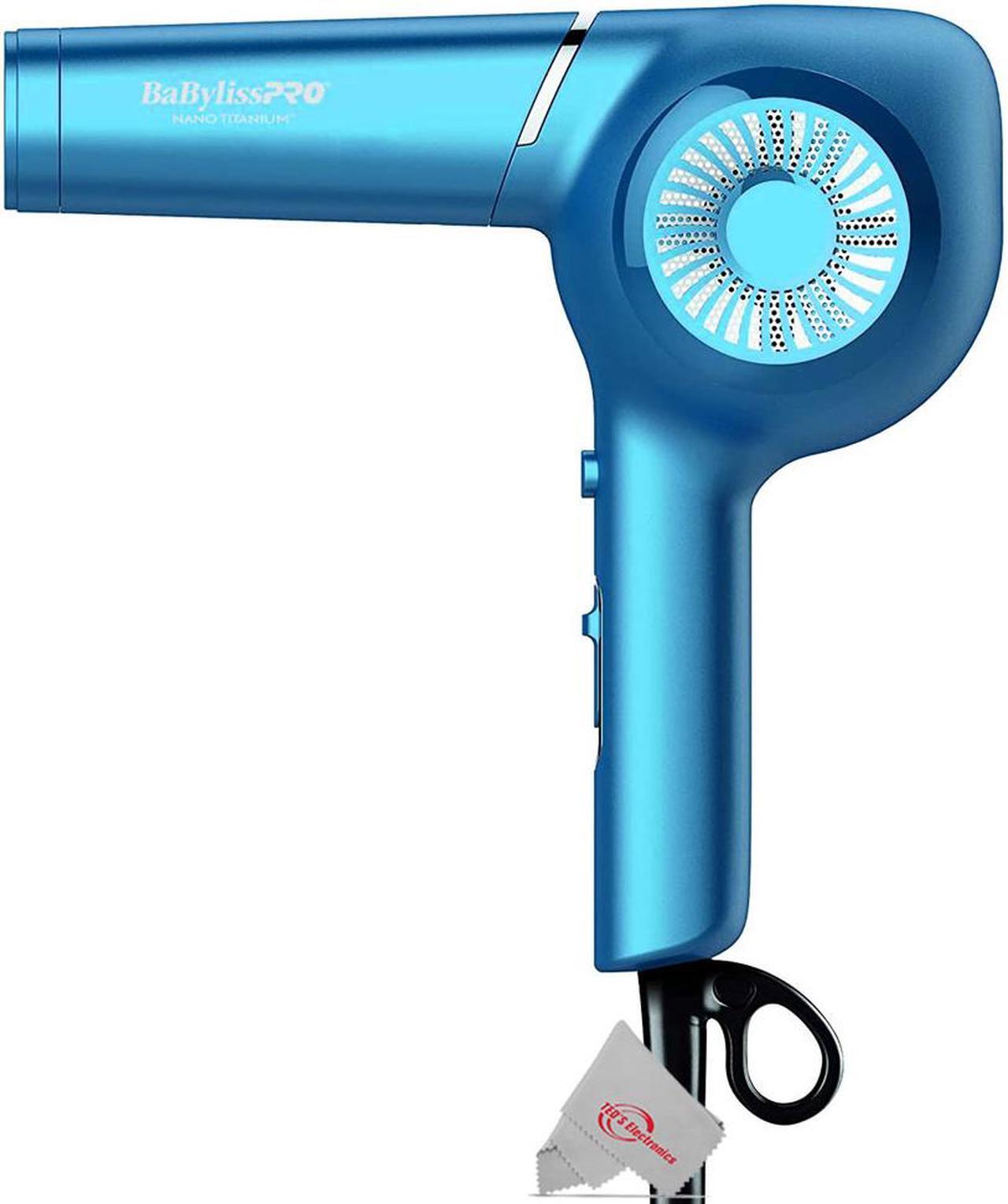 Alt view image 3 of 5 - BaByliss PRO Nano Titanium 1" Ultra-Thin Straightener & Professional Pistol-Grip Hair Dryer (Blue)